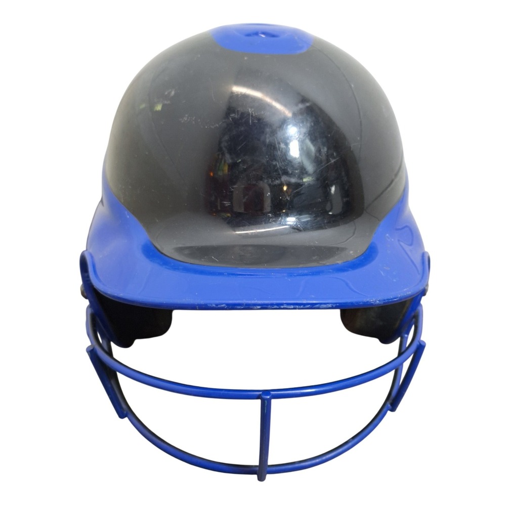 RIP-IT Vision Softball/Baseball Batting Helmet Face Guard Blue Black XL 7 1/4